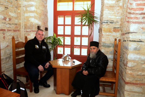 Отац Кирило и Далибор Марковић председник Црквеноопштинског управног обдора