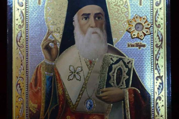 Мошти Св. Нектарија Егинског у Храму Св. Јована Крститеља